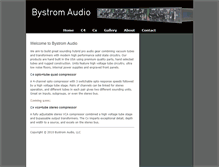Tablet Screenshot of bystromaudio.com